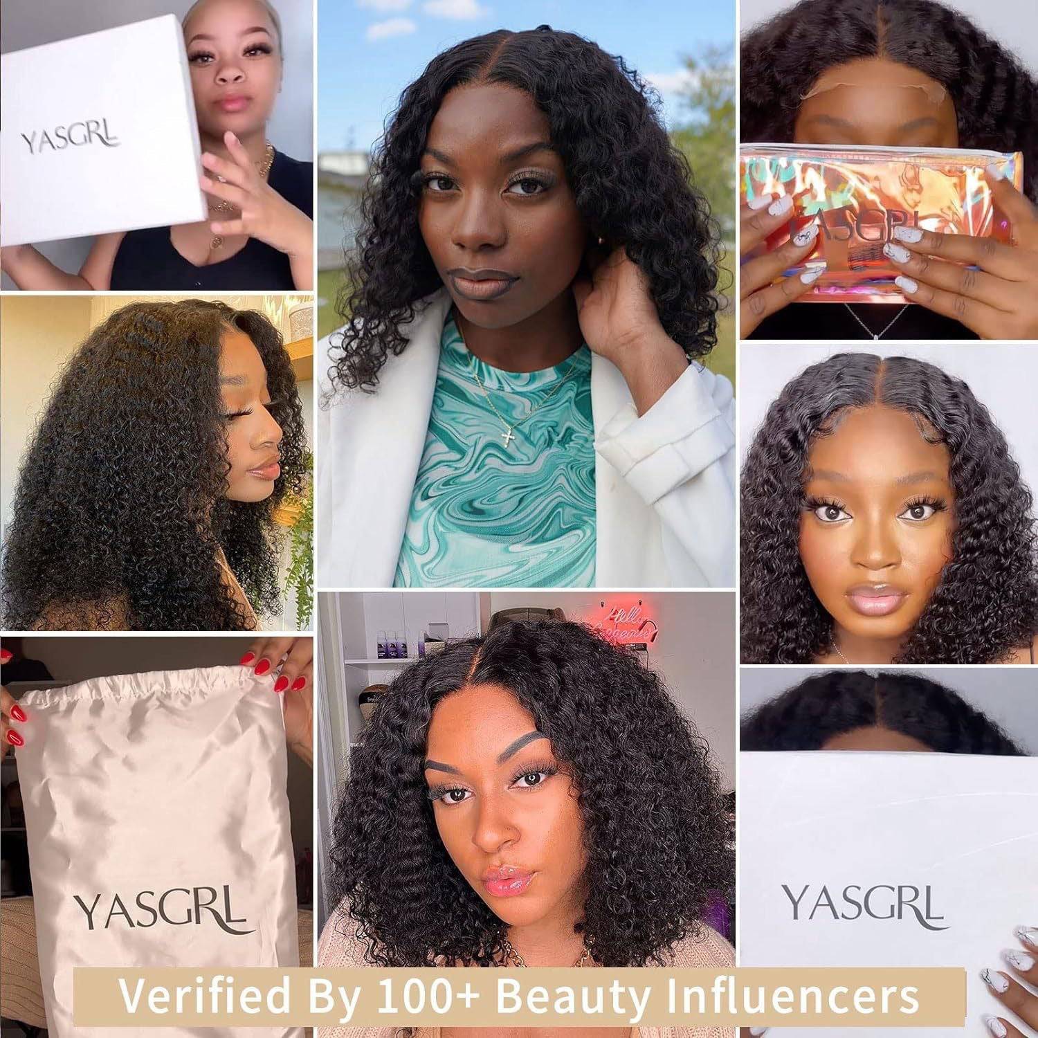Short Curly Lace Front Synthetic Wig - VAULT DEALS