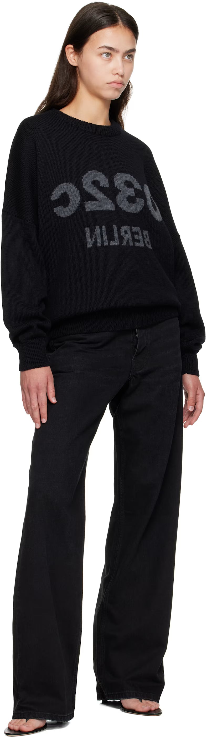 032c Black Selfie Sweater - VAULT DEALS