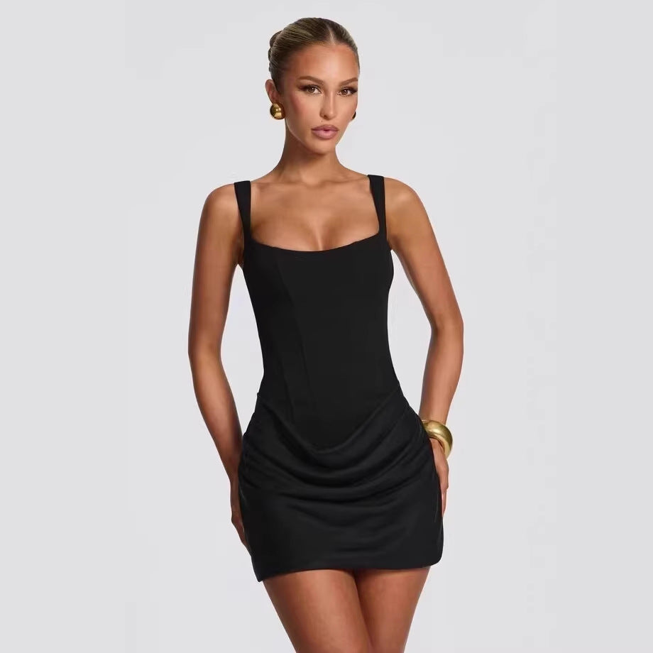 sol-Pleated Dress