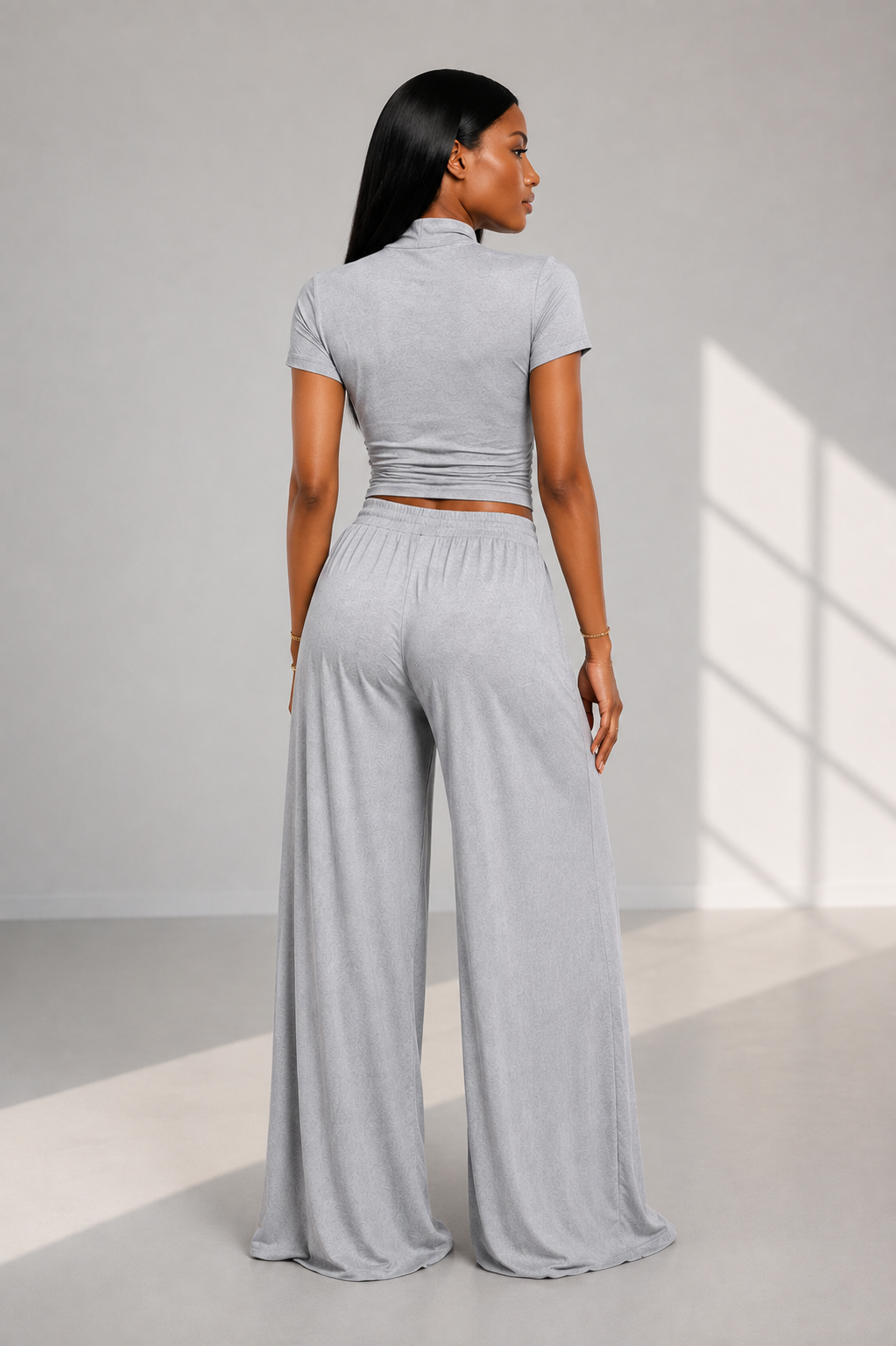 The Solvani Wrap Lounge Set | Soft Jersey Two-Piece