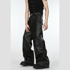 Retro Deconstructed Straight Leg Pants