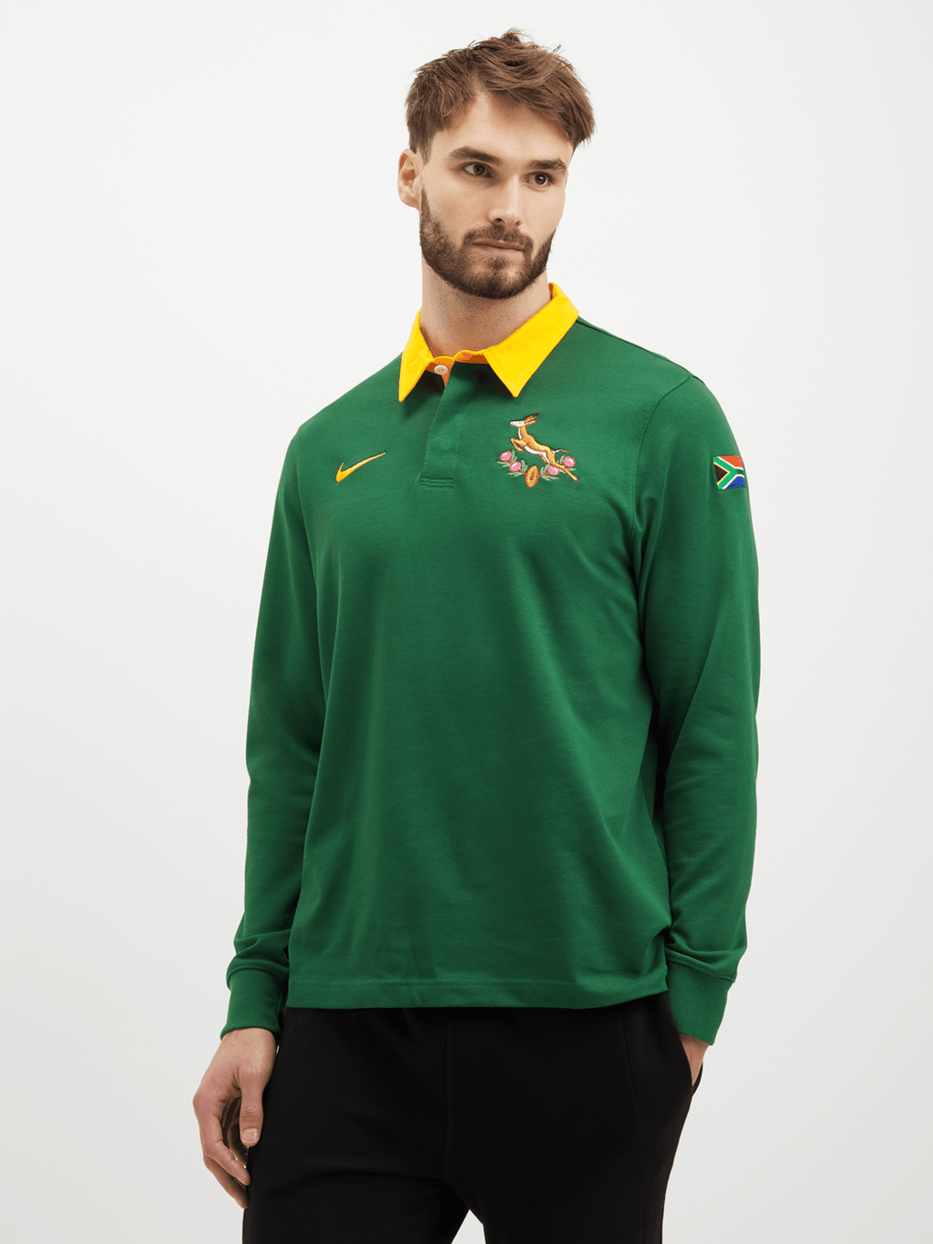Springboks Heritage Long Sleeve Green Jersey - Vault Deals