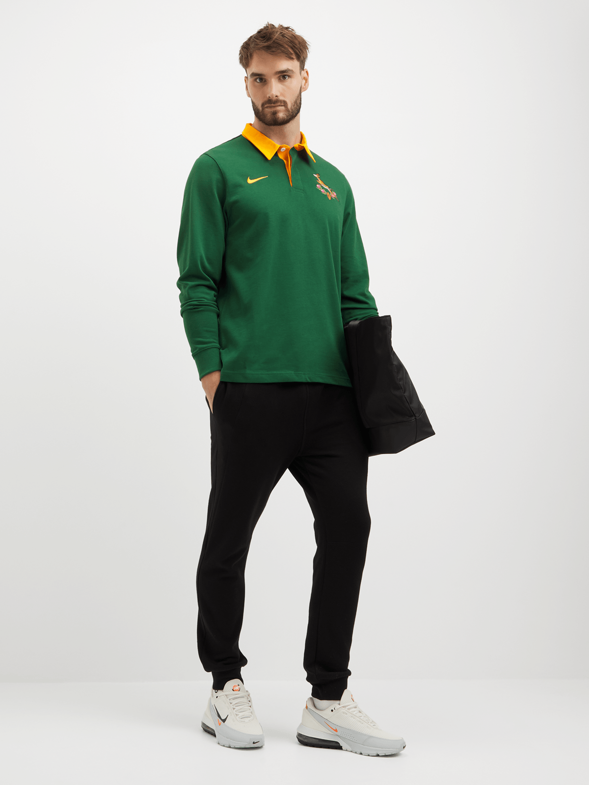 Springboks Heritage Long Sleeve Green Jersey - Vault Deals
