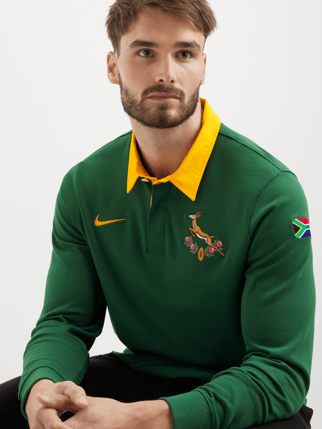 Springboks Heritage Long Sleeve Green Jersey - Vault Deals