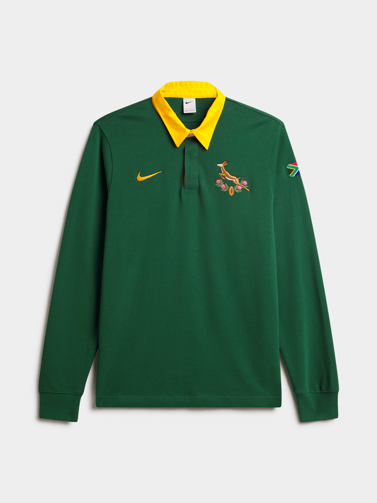 Springboks Heritage Long Sleeve Green Jersey - Vault Deals
