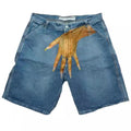 Her Hands denim shorts