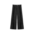 Retro Deconstructed Straight Leg Pants