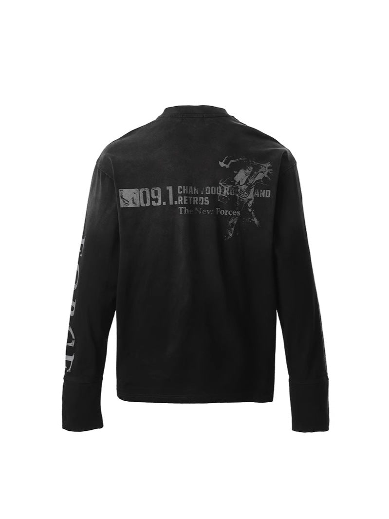 69 Force Distressed Long Sleeve Tee's