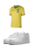 World cup combo - Brazil 26/27 home T-shirt + White AF1 - Vault Deals