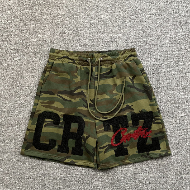 Camouflage Fleece Lined Shorts