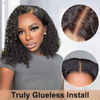 Short Curly Lace Front Synthetic Wig - VAULT DEALS