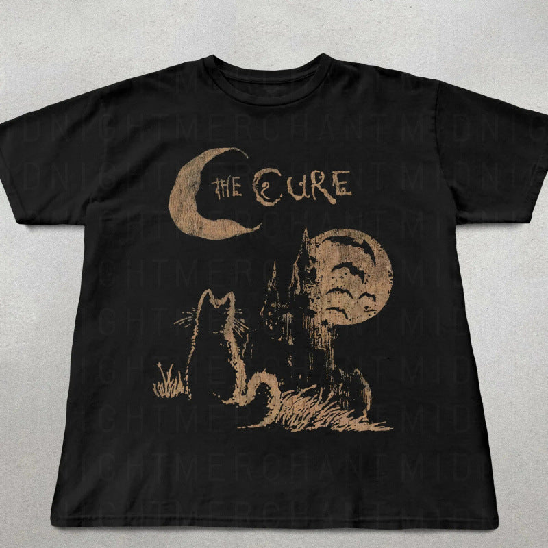 The Cure Cat Graphic Cotton T Shirt