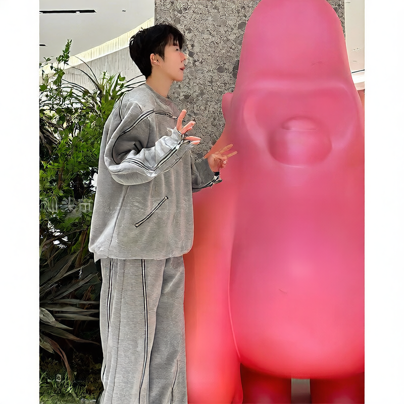 sol-stone grey tracksuit