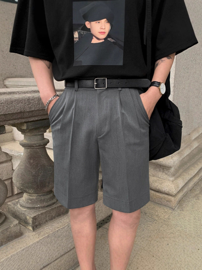 Sleek Fox Draped Shorts
