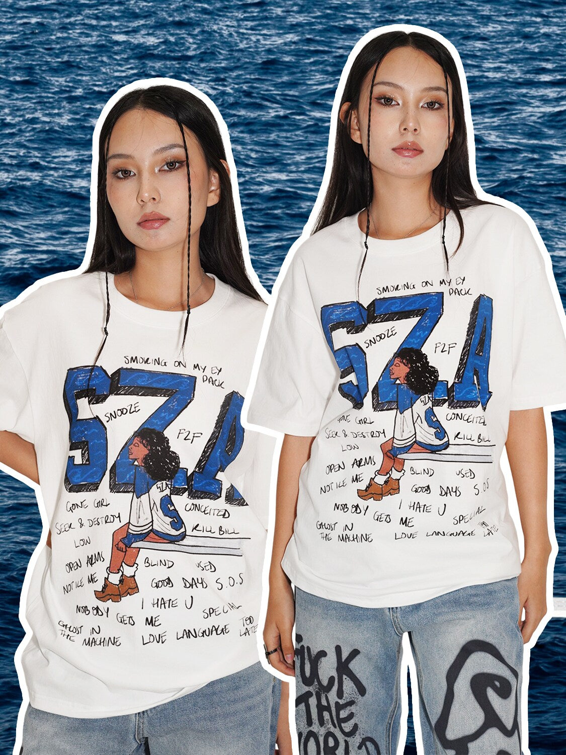 SZA Cartoon Graphic Tee