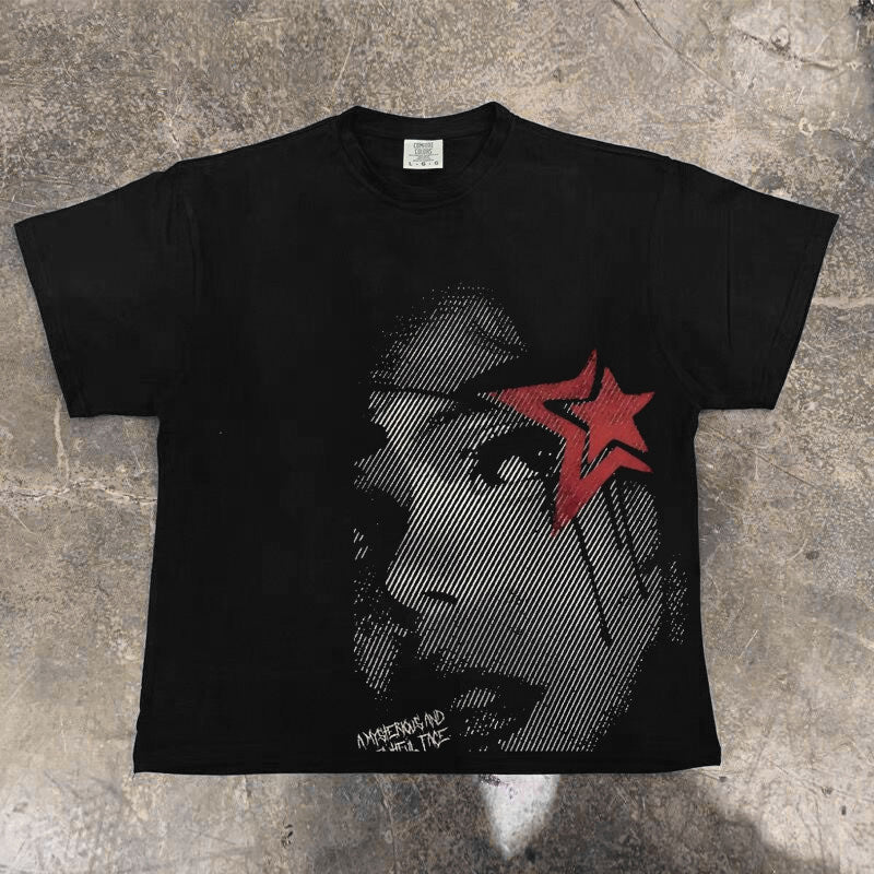 Star Girl Oversize Graphic T-Shirt