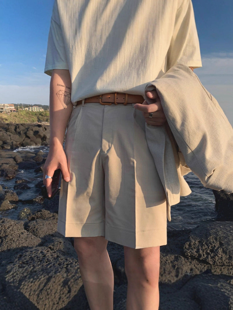 Sleek Fox Draped Shorts