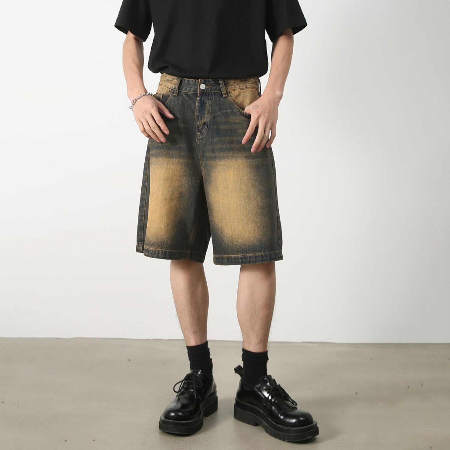Mens Vintage Blue Denim Jorts