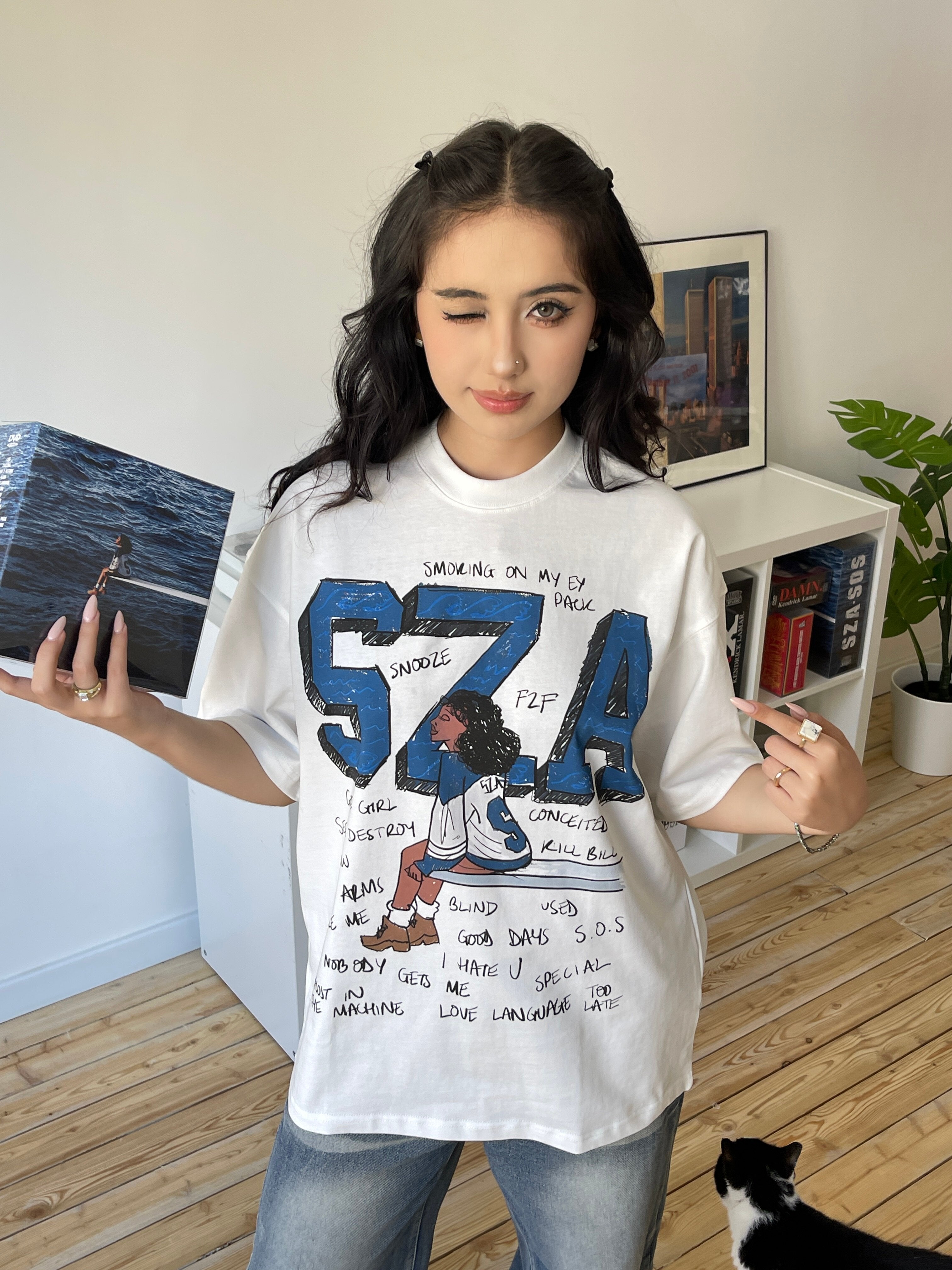 SZA Cartoon Graphic Tee