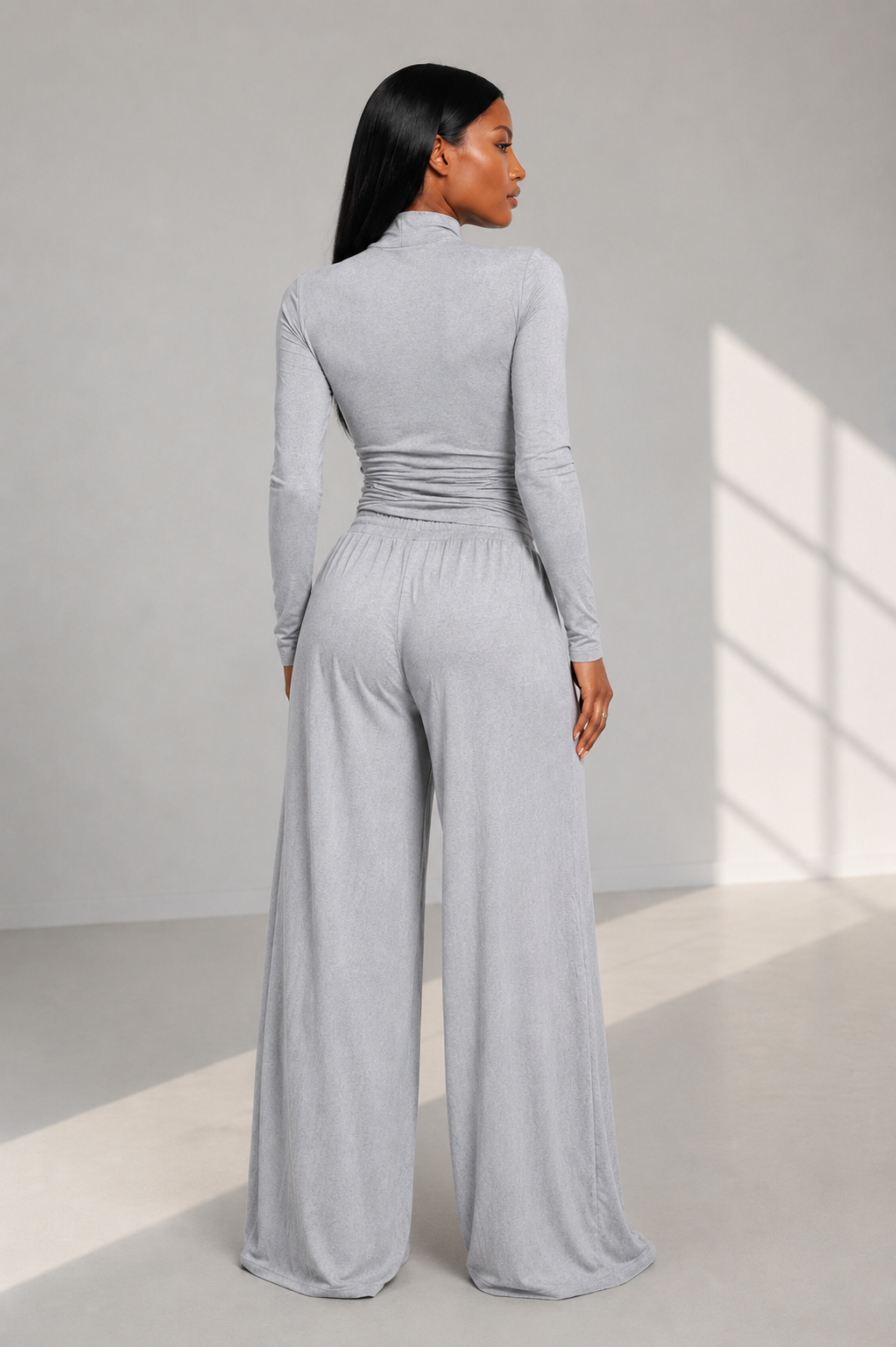 The Solvani Wrap Lounge Set | Soft Jersey Two-Piece