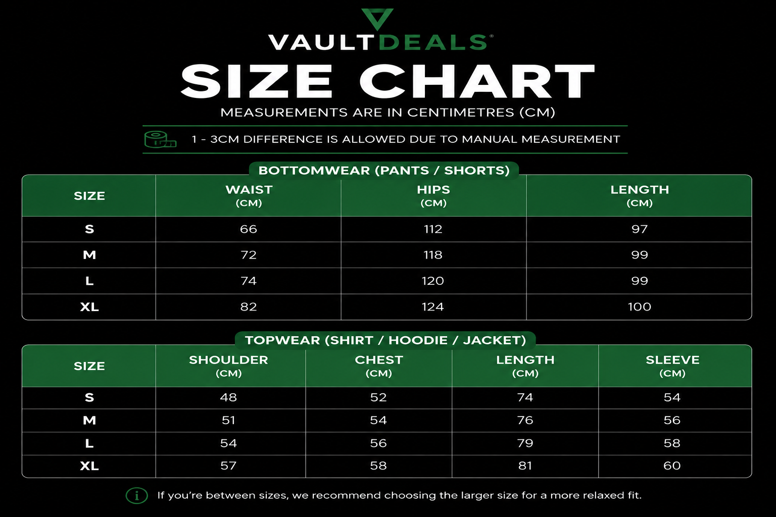 Size guide
