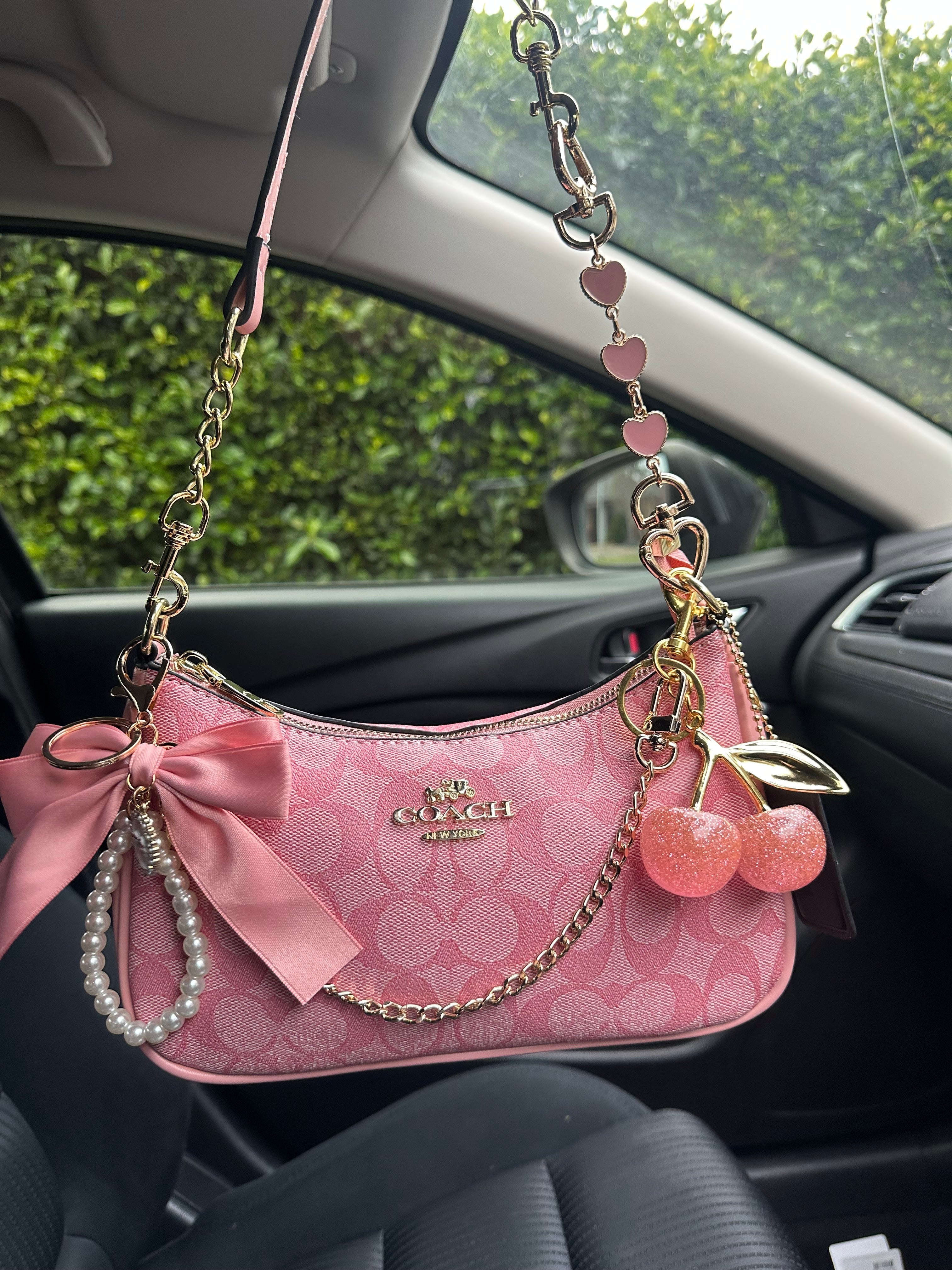 Hot Pink Gold Teri Bag