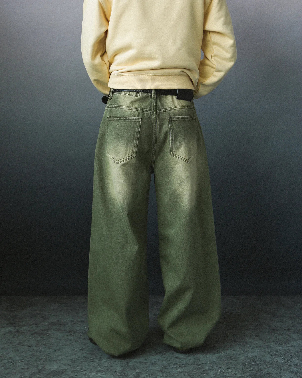 Mobius Matcha Baggy Jeans - Vault Deals