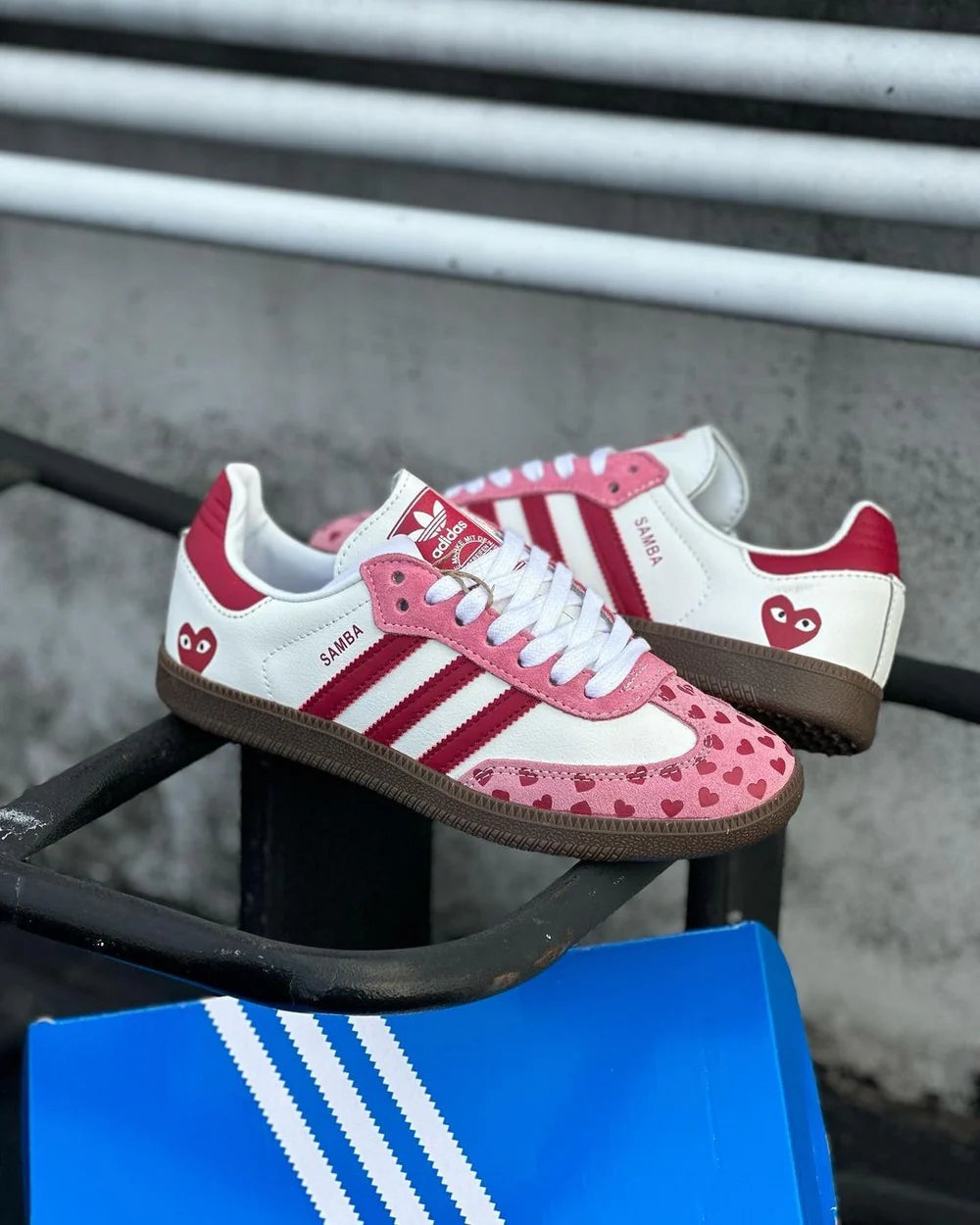 Samba Trainer - Pink Hearts - Vault Deals