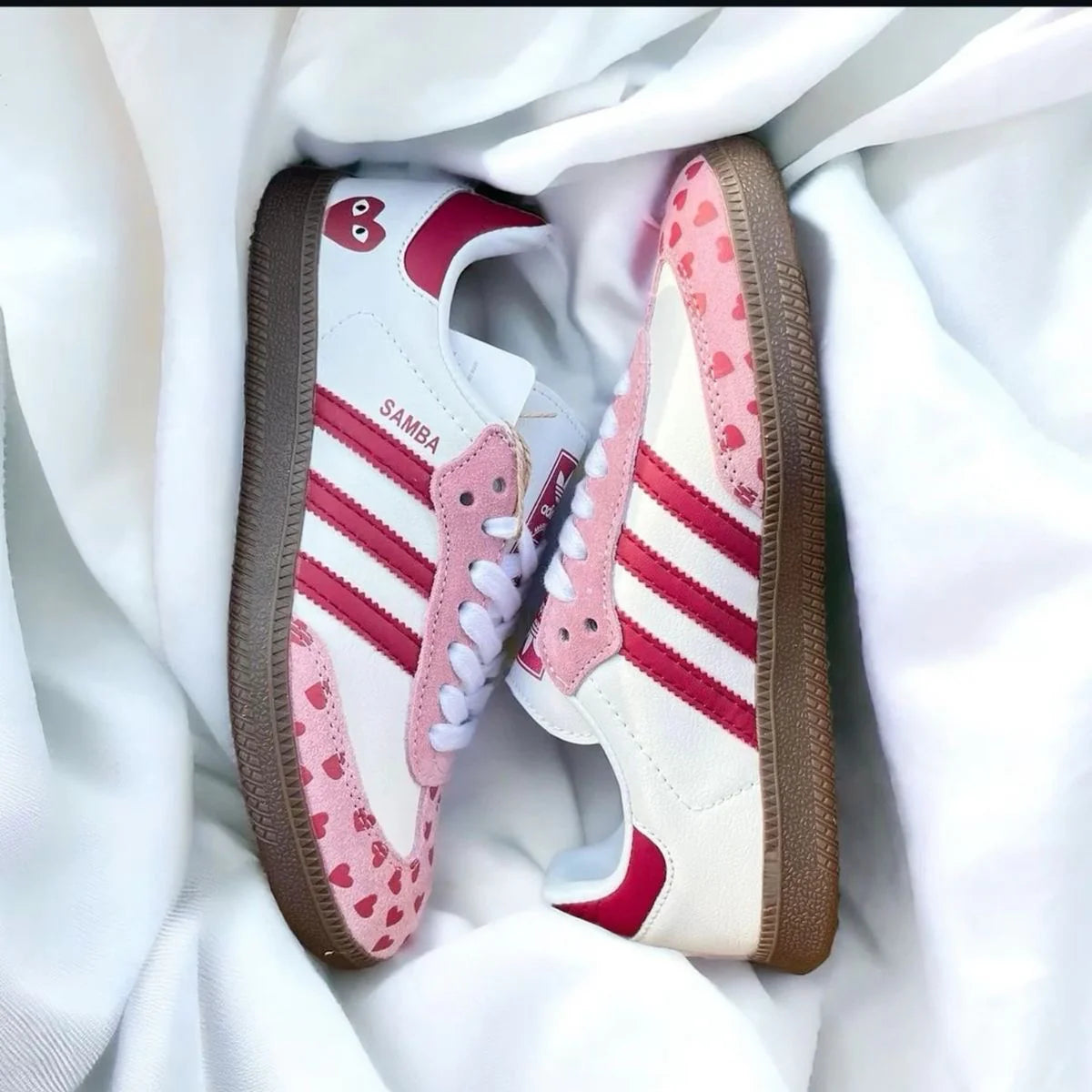 Samba Trainer - Pink Hearts - Vault Deals