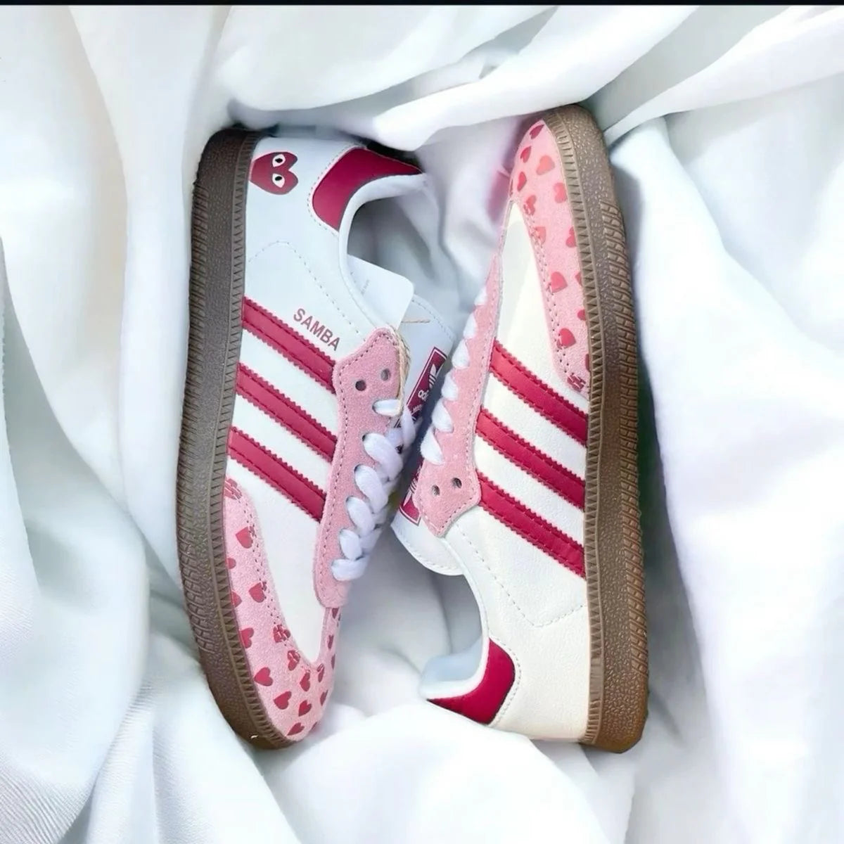 Samba Trainer - Pink Hearts - Vault Deals
