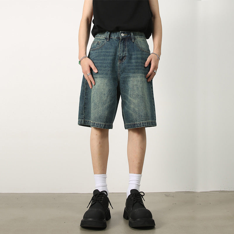 Mens Vintage Blue Denim Jorts