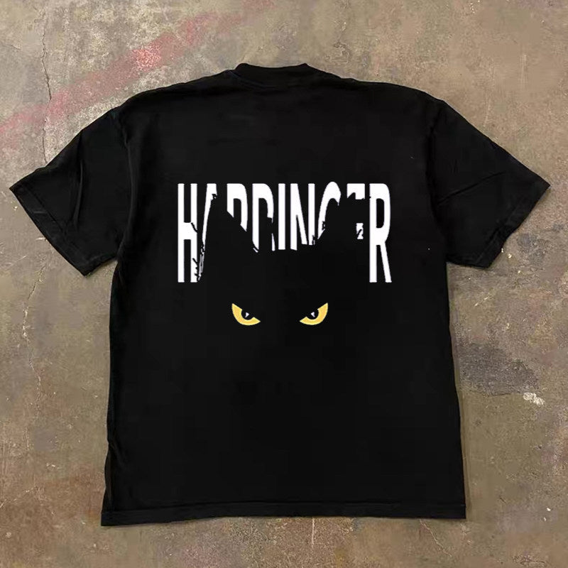Wild Cat Oversized Graphic T-Shirt