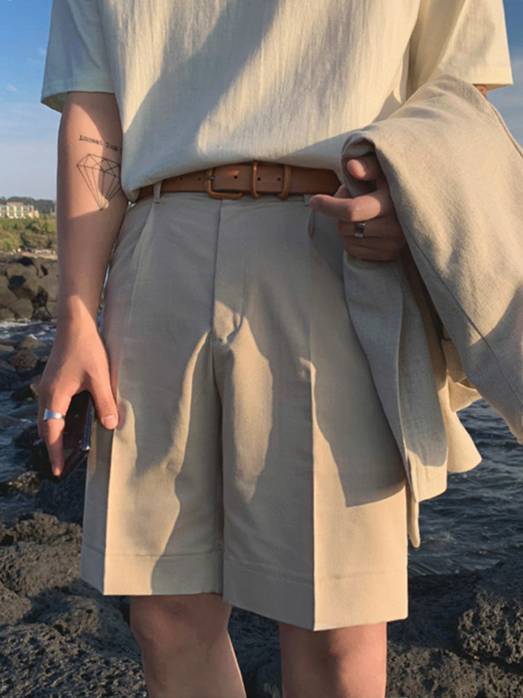 Sleek Fox Draped Shorts