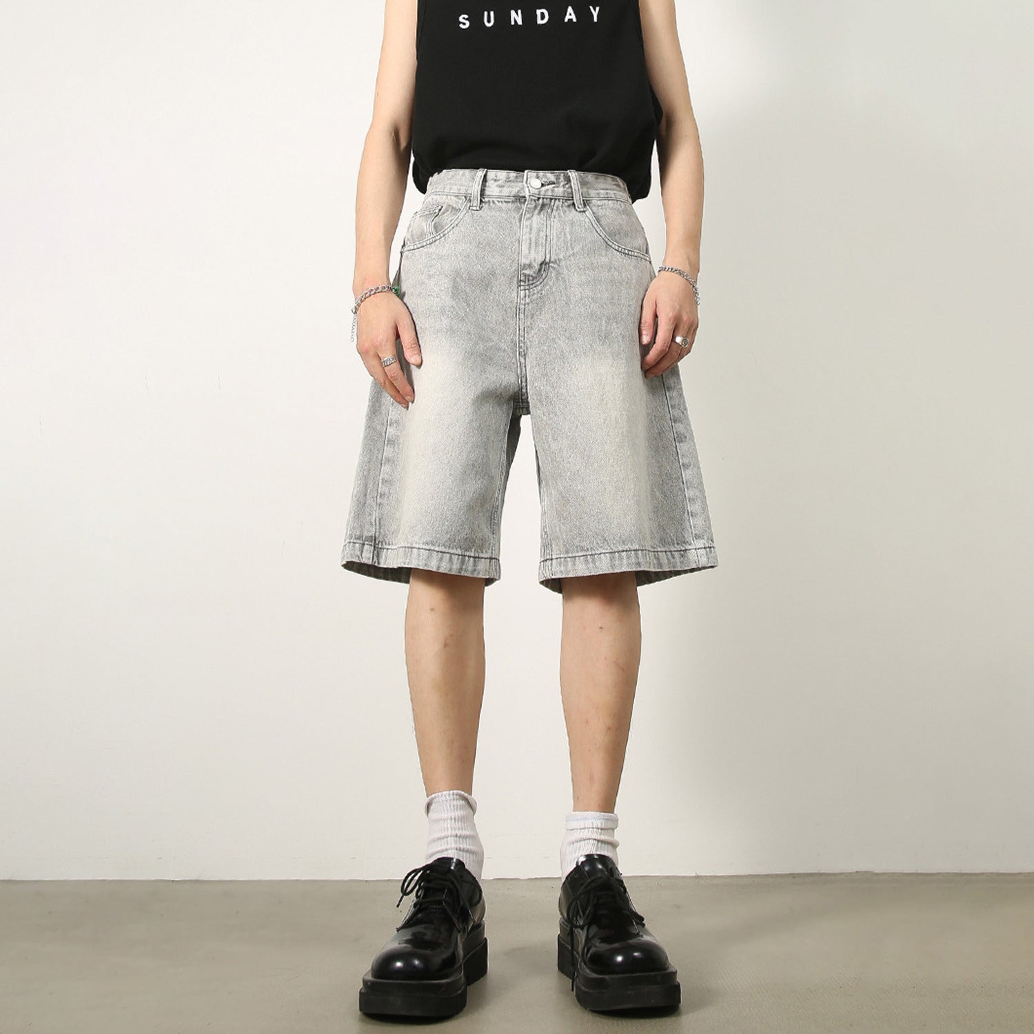 Mens Vintage Blue Denim Jorts