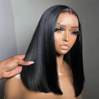 Lace Front Bob Wig Short Straight Synthetic Hair - VAULT DEALS
