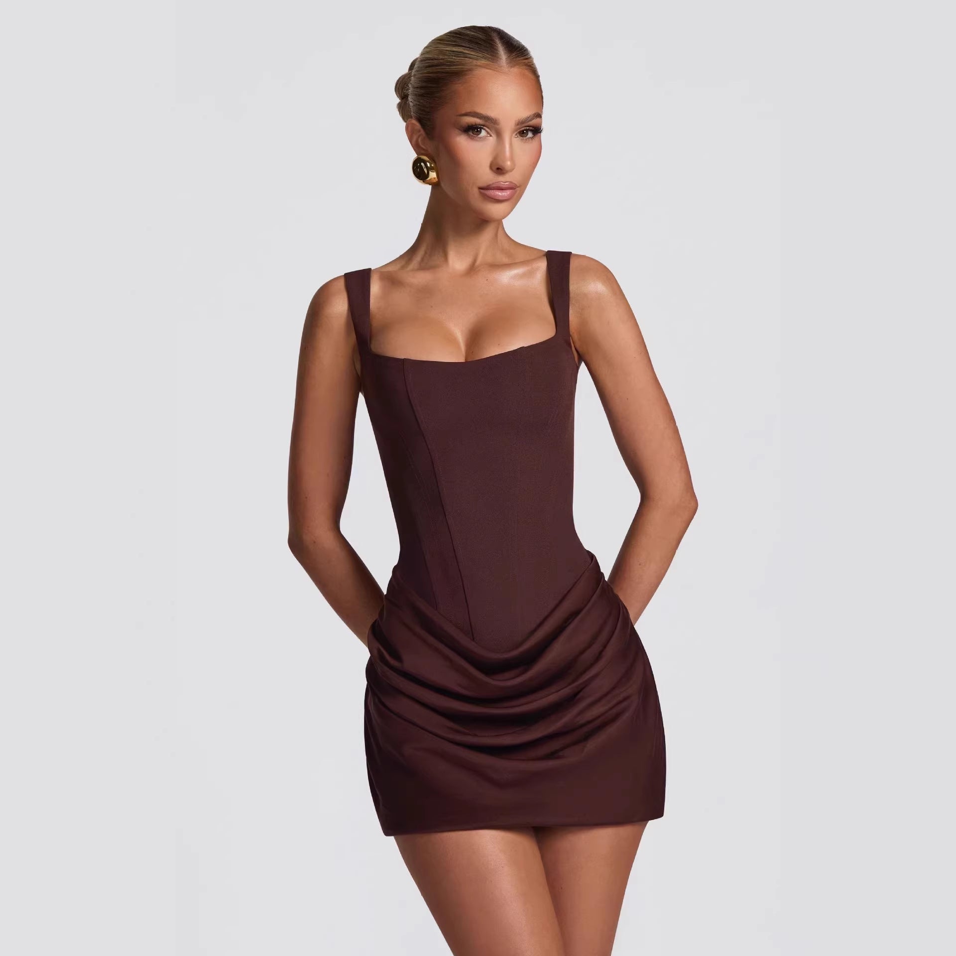 sol-Pleated Dress