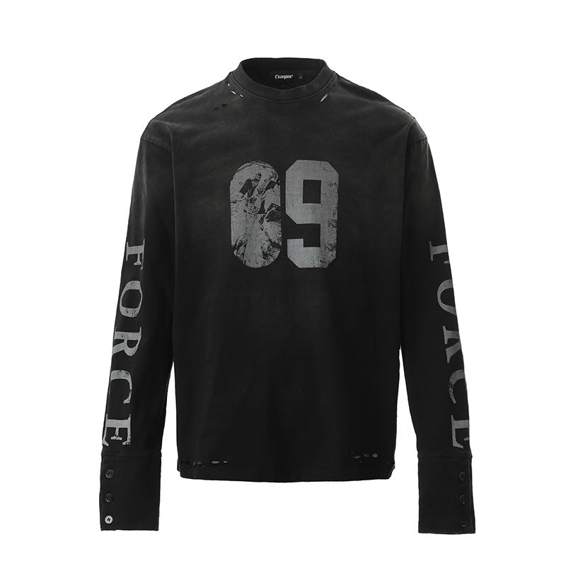 69 Force Distressed Long Sleeve Tee's