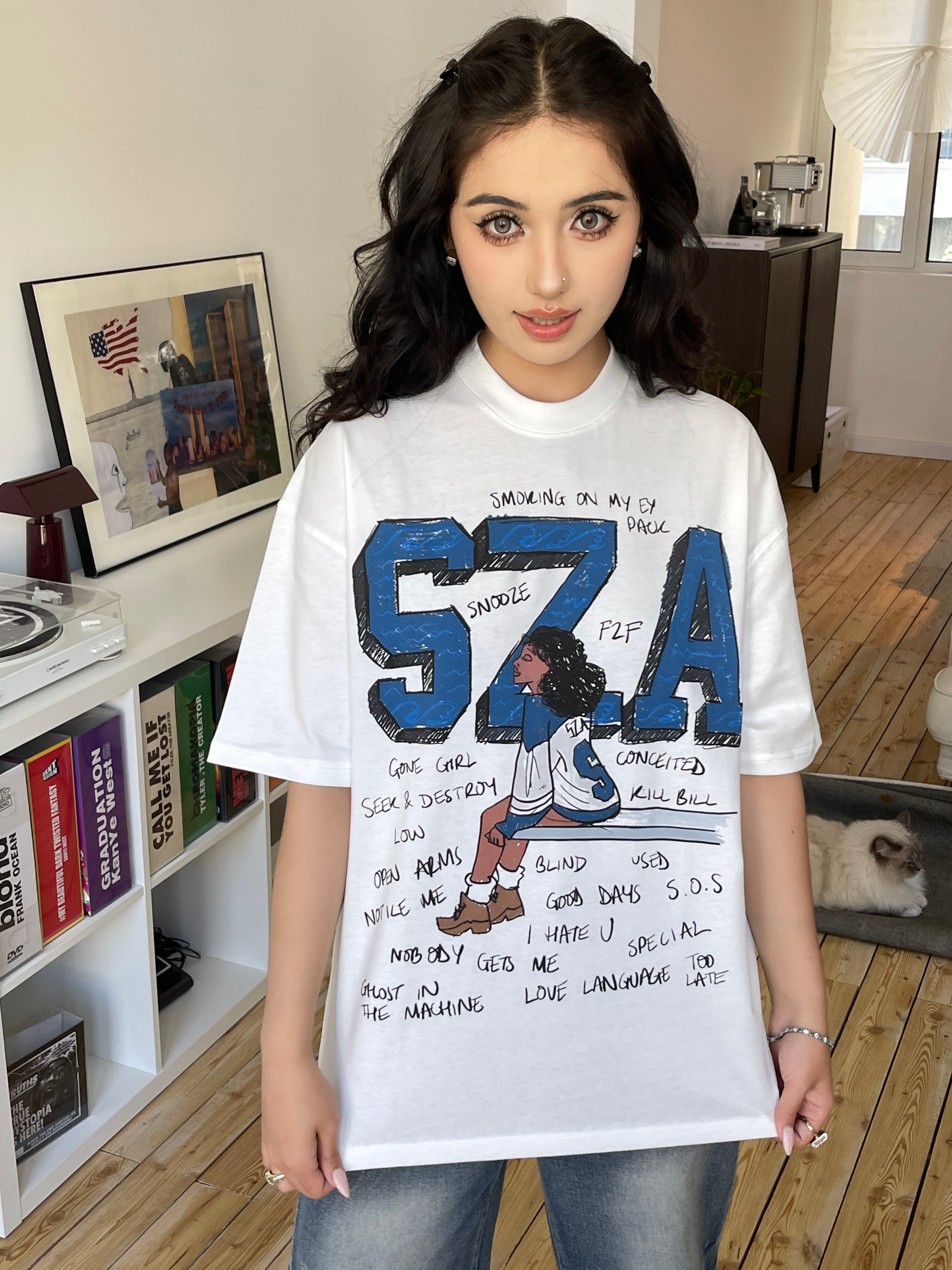 SZA Cartoon Graphic Tee