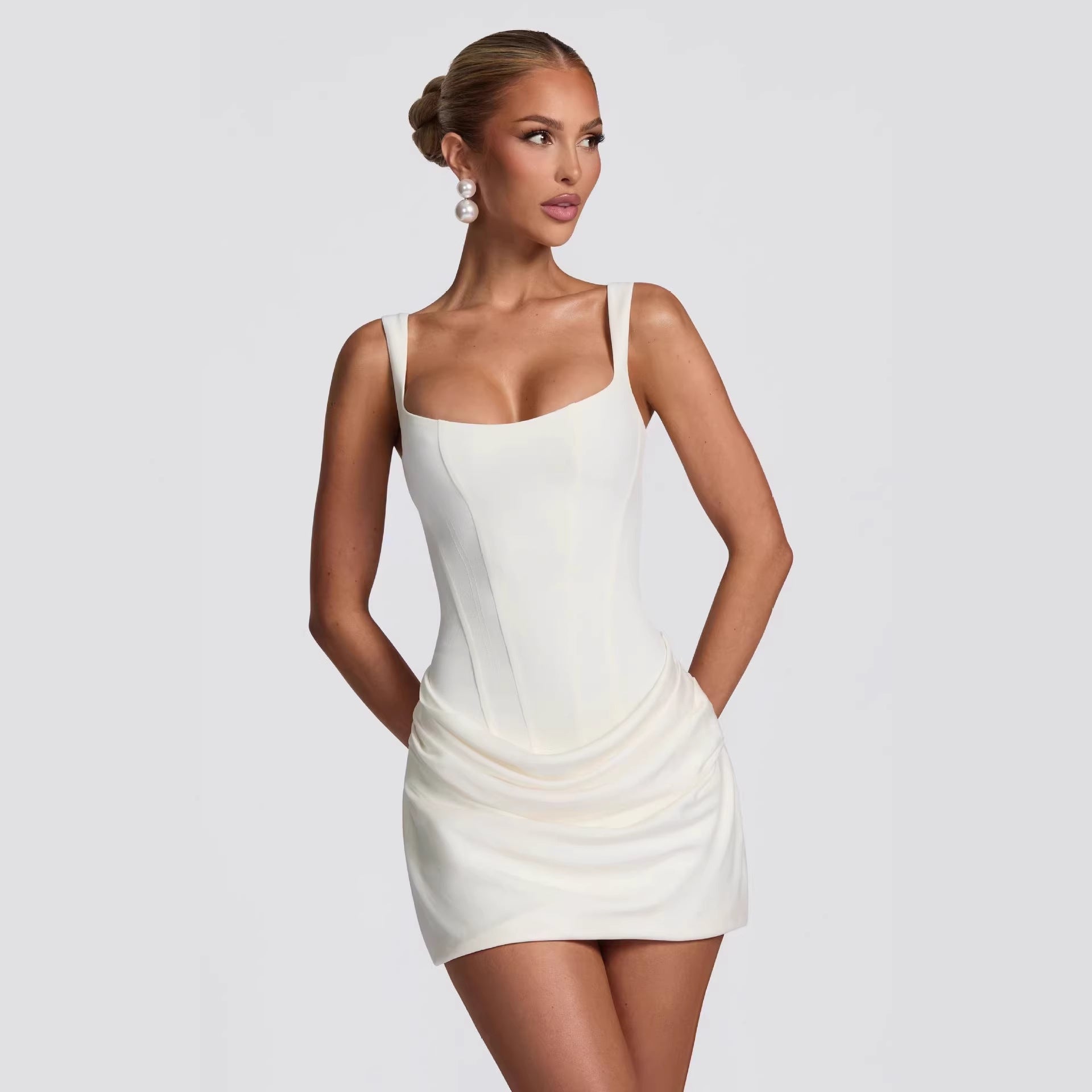 sol-Pleated Dress