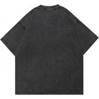 DON DOBERMAN - Black Washed Graphic T-Shirt
