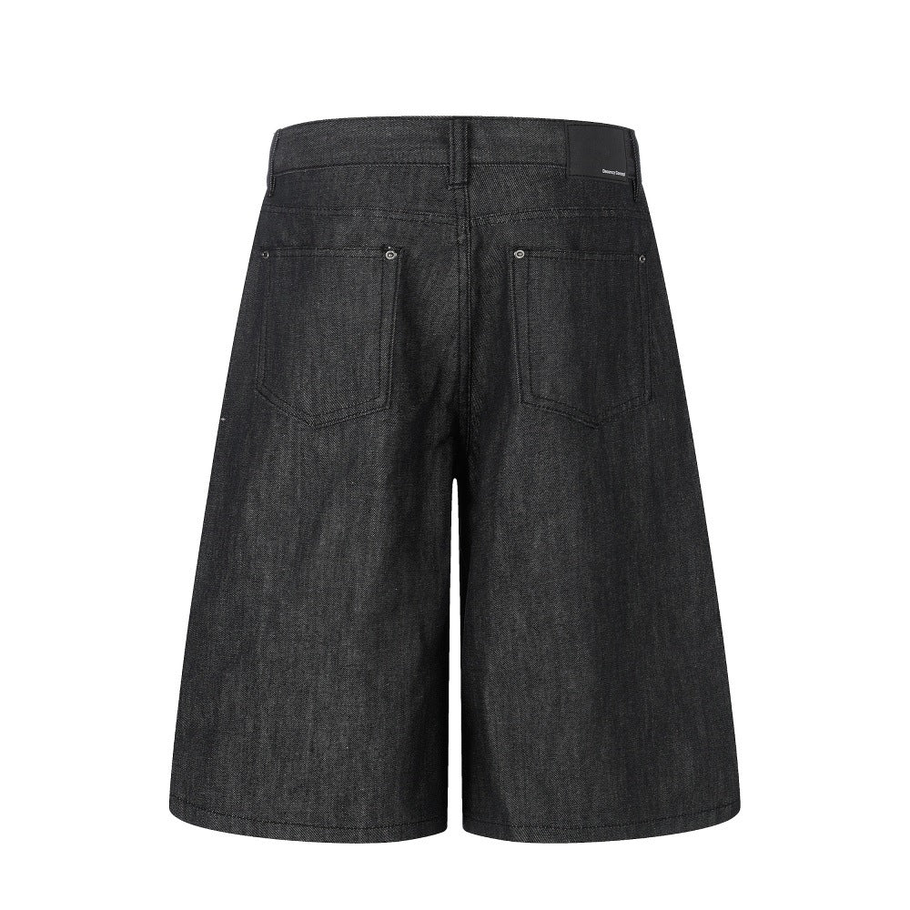 Wide Leg Denim Jorts