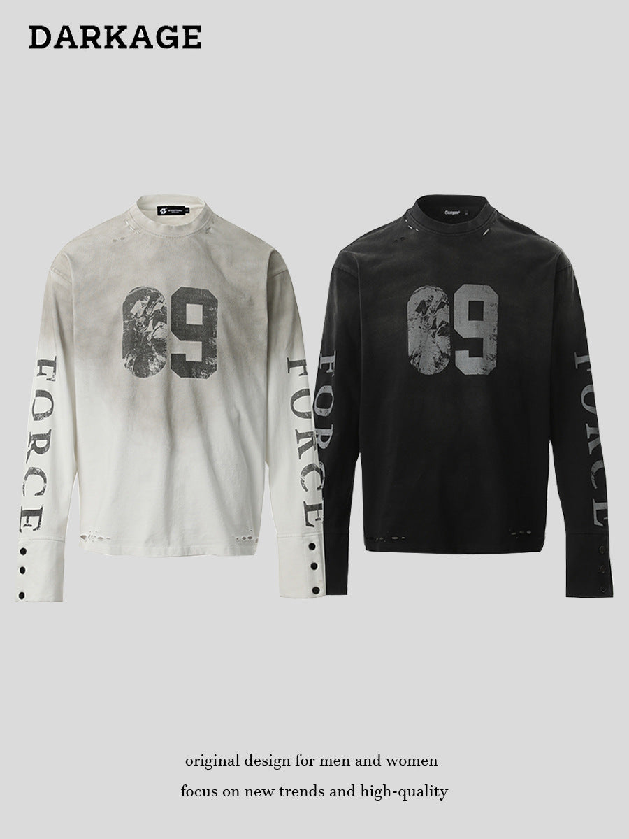 69 Force Distressed Long Sleeve Tee's