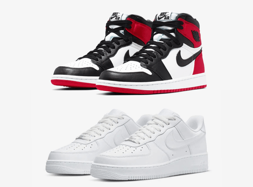 2-Pairs — Court Legacy High Black Toe + AF1 Low - VAULT DEALS