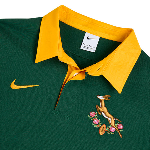 Springboks Heritage Long Sleeve Green Jersey - Vault Deals