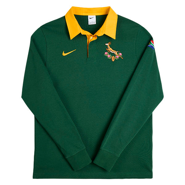 Springboks Heritage Long Sleeve Green Jersey - Vault Deals