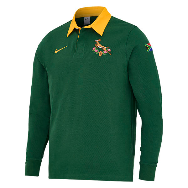Springboks Heritage Long Sleeve Green Jersey - Vault Deals