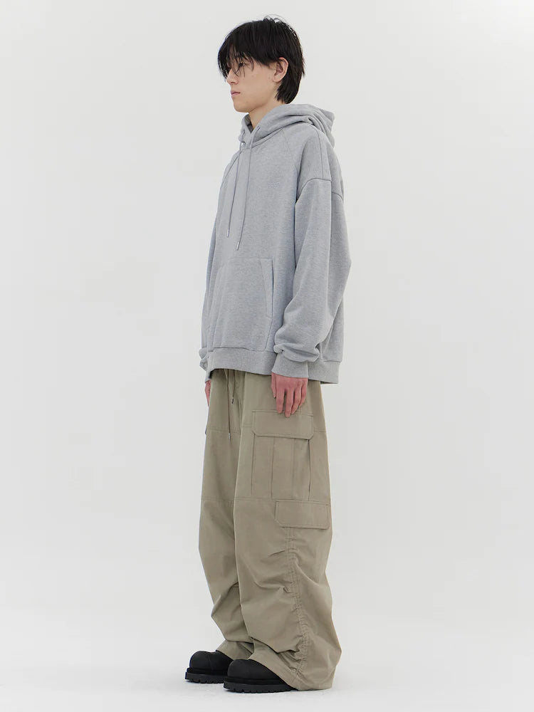 YAIRI Loose Fit Hoodie - Light Gray - VAULT DEALS