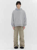 YAIRI Loose Fit Hoodie - Light Gray - VAULT DEALS