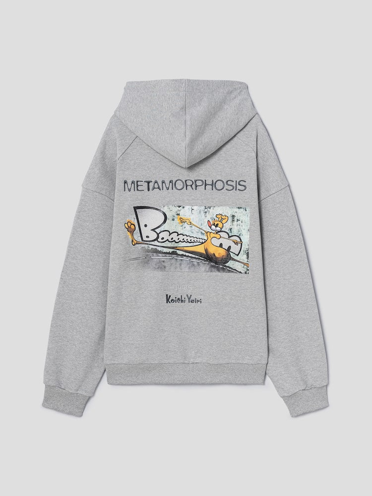 YAIRI Loose Fit Hoodie - Light Gray - VAULT DEALS