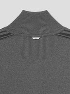 JUUN.J Melange Track Knit Jumper - Gray - VAULT DEALS